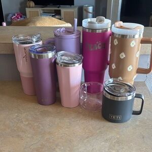 Assorted Tumblers and Mugs Collection